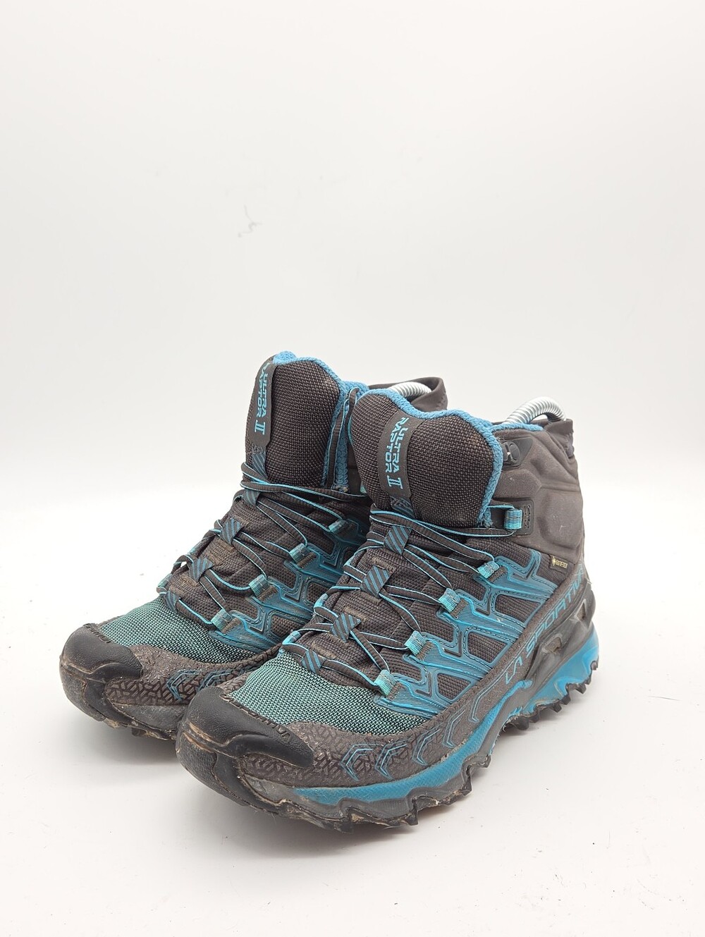 La Sportiva Ultra Raptor II Mid GTX Gore-tex Hiking Boots Blue Women's Size 6 - Picture 4 of 10